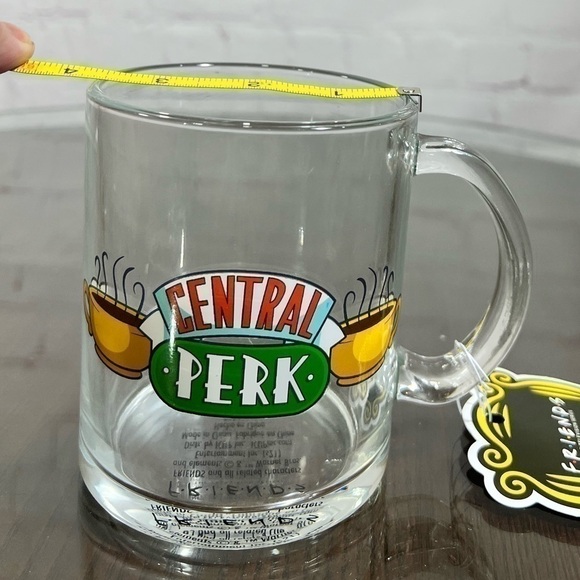 “FRIENDS” 16 oz glass mug with “Central Perk” logo on it. - Picture 7 of 8